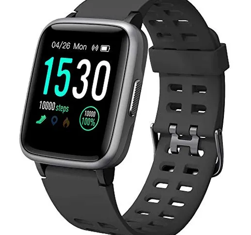 YAMAY Smartwatch Orologio Fitness Uomo Donna Impermeabile IP68 Activity Tracker Cardiofreq...