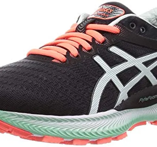 ASICS Gel-Nimbus 22, Scarpe da Corsa Donna, Nero (Black/Bio Mint), 37 EU