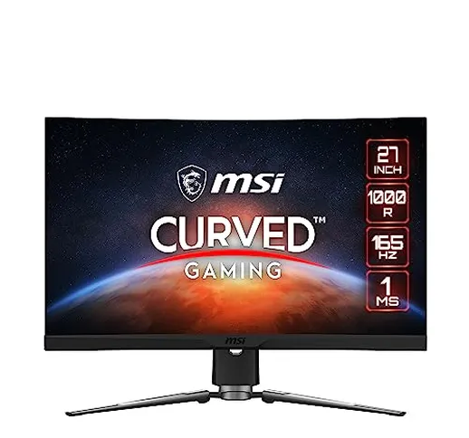 MSI MAG ARTYMIS 274CP Monitor Gaming 27" Curvo FHD (1920x1080), 165Hz / 1ms, FreeSync Prem...