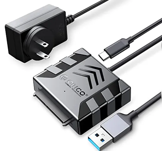 ORICO Adattatore per cavo SATA, USB 3.0 a SATA III, per dischi rigidi HDD/SSD da 3,5", sup...