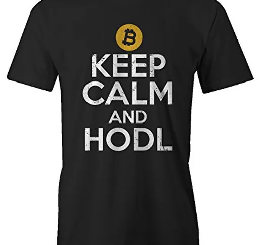 RiotBunny Keep Calm And HODL Crypto Trader Miner Bitcoin Cryptocurrency BTC Ltc Digital Cu...