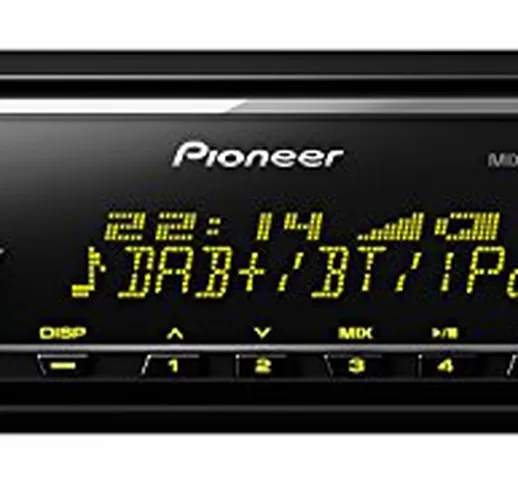 Pioneer MVH- X580DAB, Autoradio 1DIN con DAB+, RGB, Bluetooth , USB , entrata AUX, control...