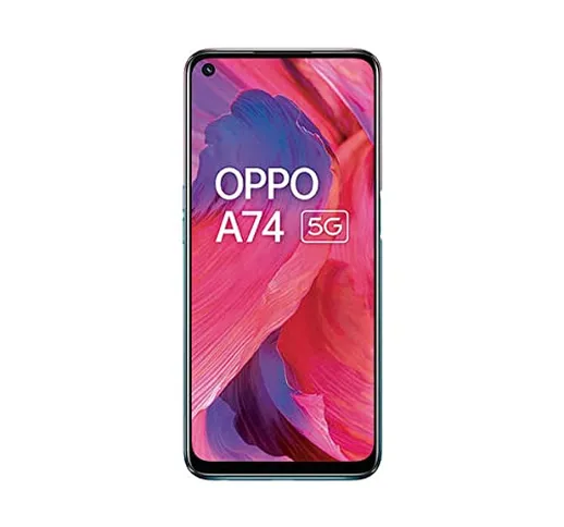 Oppo A74 5G - Smartphone, 6GB/128GB, Dual SIM, CPH2197, Viola (Fantastic Purple)