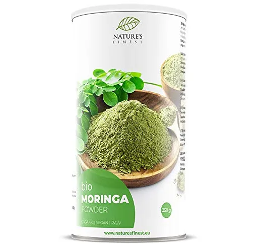 Nature's Finest Polvere di Moringa Bio 250 g | Superfood Biologico e Vegano | Ricca Fonte...