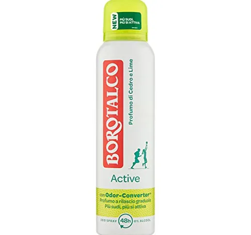 Borotalco Deodorante Spray Active Giallo - 150 ml