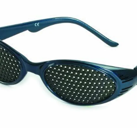 KBG Occhiali forati CONICI (stenopeici) Rasterbrille Pinhole Glasses blu Made in Germany o...