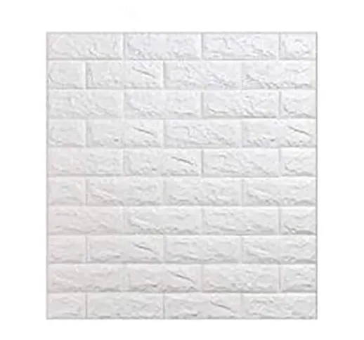 BOGUANG 5 pezzi 77 * 70cm 3D Carta da Parati Mattoni Autoadesiva Wallpaper Brick Adesivi M...