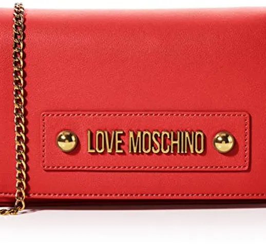 Love Moschino Jc4026pp1a, Borsa a Tracolla Donna, Rosso (Rosso), 6x14x22 cm (W x H x L)
