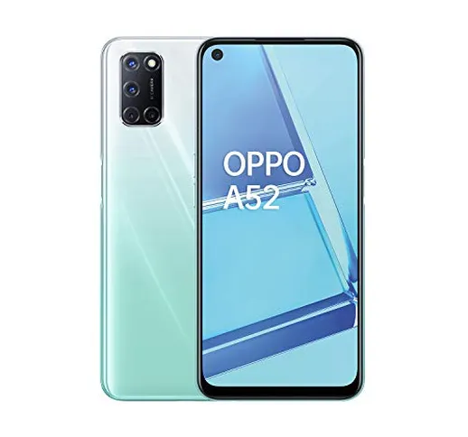 OPPO A52 Smartphone , Display 6.5'' LCD, 4, Fotocamere,64GB Espandibili, RAM 4GB, Batteria...