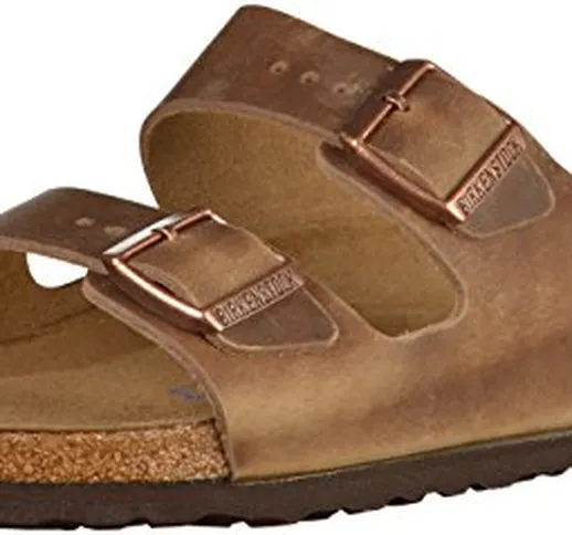 Birkenstock Arizona SFB, Sandali Donna, Marrone, 39 EU