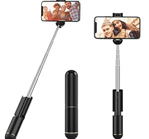 Yoozon Selfie Stick con Telecomando Bluetooth,Bastone Selfie Stabilizzatore Monopiede Rego...