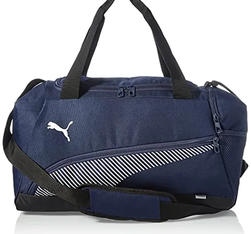 PUMA Fundamentals Sports Bag S, Borsa Sport, Unisex - Adulti, Blu (Peacoat/Puma White), Ta...