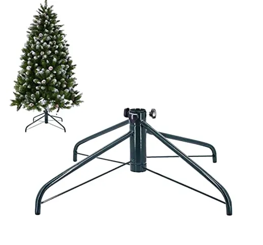 Ouvin - Supporto per albero di Natale con ruote, base in ferro, 55 cm, per decorazioni per...