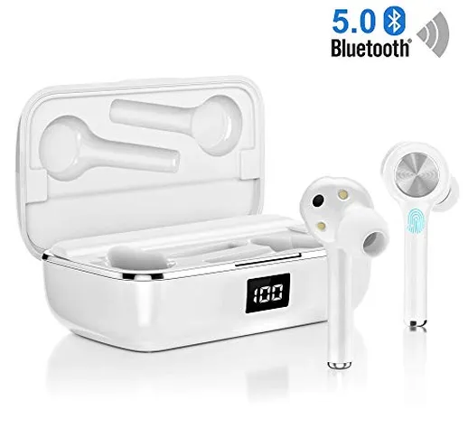 Auricolari bluetooth【2020 Ultimo Modello】Cuffie Bluetooth 5.0 Senza Fili Touch Control C...