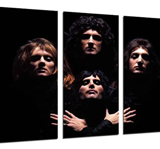 Quadro fotografico Queen, Freddie Mercury, Brian May, Musica Rock, Bohemian Rhapsody. Dime...