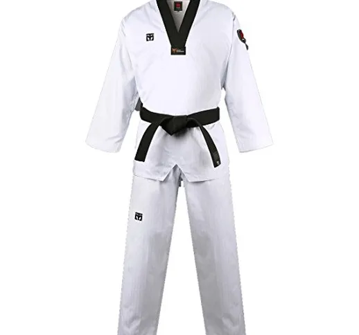 Mooto Taekwondo Coreano Basic 4.5 dobok per Uomo 190(Altezza: 190~199cm)(6.23~6.53ft) Bian...