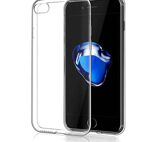 NEW'C Cover per iPhone 7, iPhone 8, iPhone SE 2020 (4.7"), Custodia Gel Trasparente Morbid...