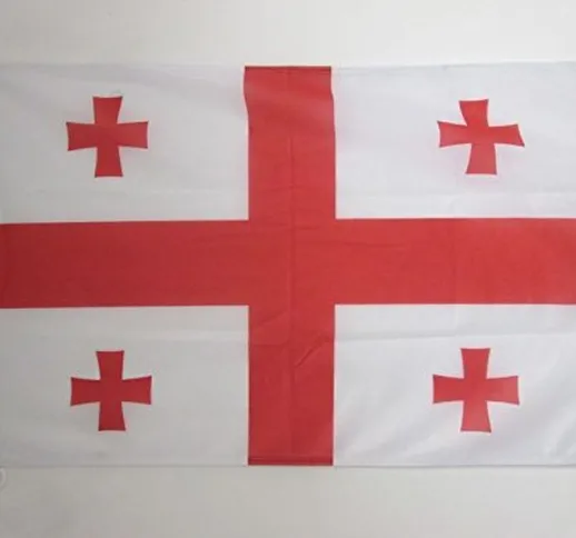 AZ FLAG Bandiera Georgia 150x90cm - Bandiera Georgiana 90 x 150 cm Speciale Esterno