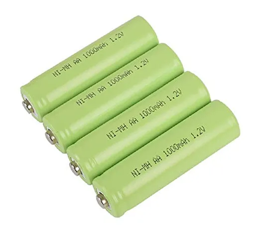 XFC-DIAN, 4 Pezzi AA 1.2v 1000mAh Ni-MH Giocattolo Batteria for 700mAh Ni-CD RC elettrica...