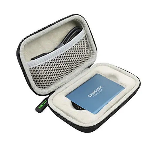LUYIBA Duro Viaggio Caso Borsa Copertina per Samsung T3/T5 SSD Portatile (USB 3.1, 3.0 y 2...