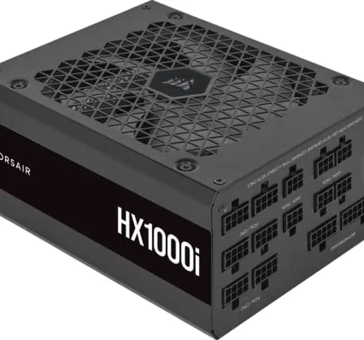 Corsair HX1000i Alimentatore ATX Interamente Modulare Ultra-Silenzioso (Tre Connettori EPS...