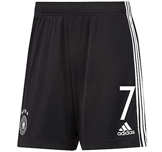 Adidas, pantaloncini da calcio UEFA DFB Germania casa EM 2020, da uomo, per bambini, con n...