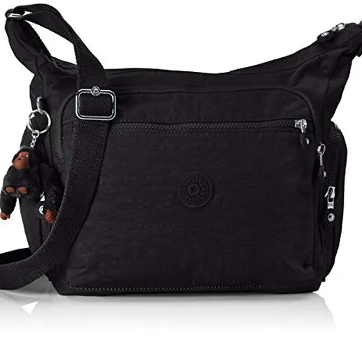 Kipling Gabbie - Borse a tracolla Donna, Nero (True Black)