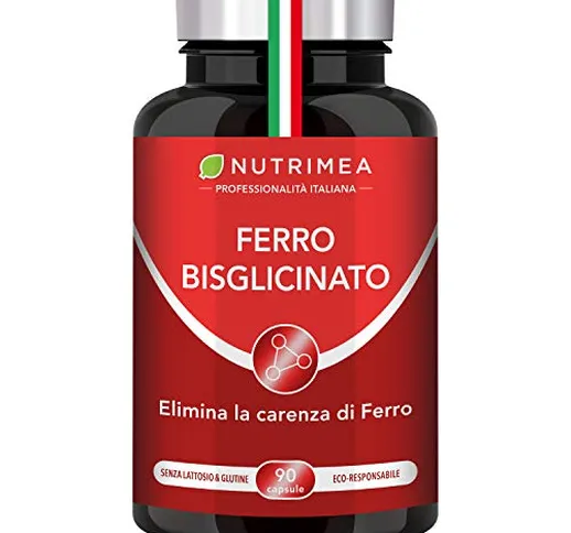 FERRO Bisglicinato + Vitamina C Nutrimea® • Altamente ASSIMILABILE e BIODISPONIBILE • 14 m...
