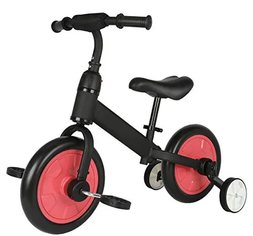 UROK capacità 50kg Bici per Bambini 12 Pollici Bicicletta Bambini con Le Ruote Diametro da...