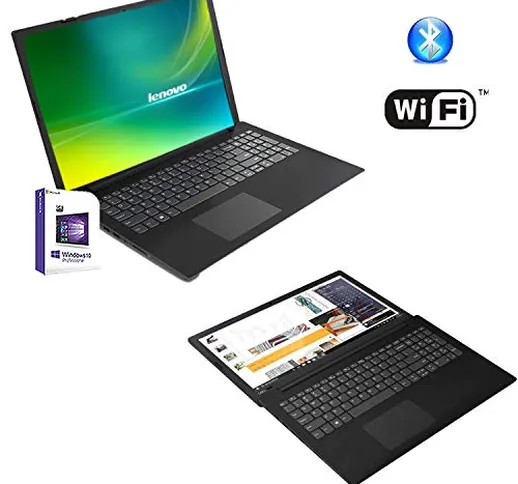 Notebook Pc Portatile Lenovo,Display da 15.6",Cpu Amd A4 2.30GHz,Ram 4Gb Ddr4,Hd 500 Gb,Gr...