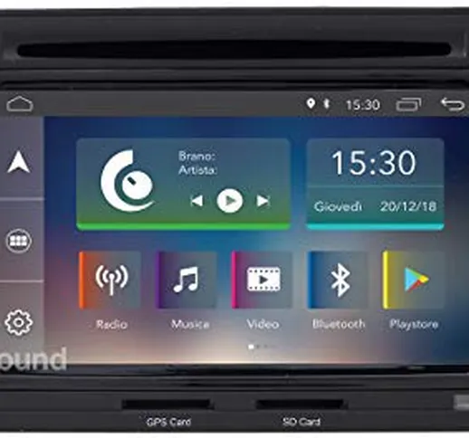 Jfsound, Autoradio Custom Fit, Audi A3, Android 8.0 8Core, con Schermo 7", Connessione Blu...