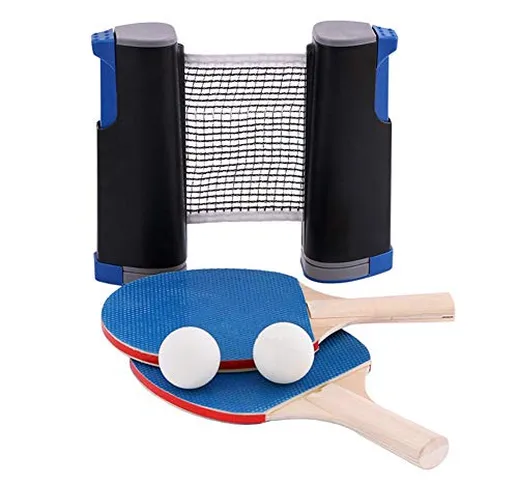 aheadad Set Pacchetti Ping Pong Premium per Famiglie, 100 regolamento per Ping Pong, 100 P...