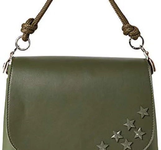 O bag Borsa Glam, Pochette da Giorno Donna, Military, 27x8x19 cm (W x H x L)