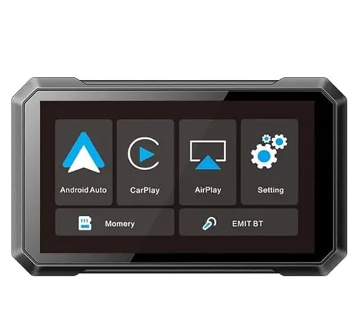 WOOYI Navigatore per Moto, Touch Screen da 7 Pollici, Impermeabile, Bluetooth Wireless Car...