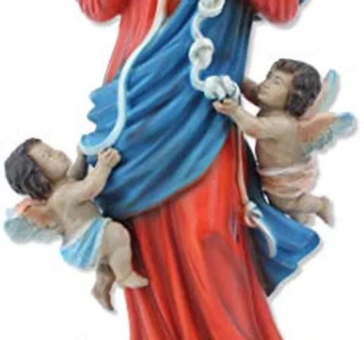 Proposte Religiose Statua di Maria Che scioglie i Nodi in Resina. Altezza cm 30. Dipinta a...
