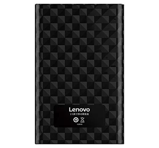 Box per unità SSD Lenovo USB 3.0 da 2,5 Pollici Contenitore per unità Disco Fisso SSD da 2...