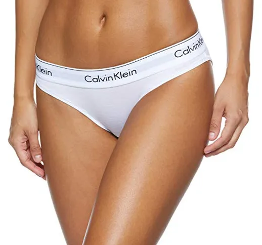 Calvin Klein 0000F3787E, Bikini Donna, Bianco (White 100), 34 (Taglia produttore: XS)