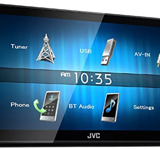 JVC KW-M24BT Autoradio con Bluetooth, Nero