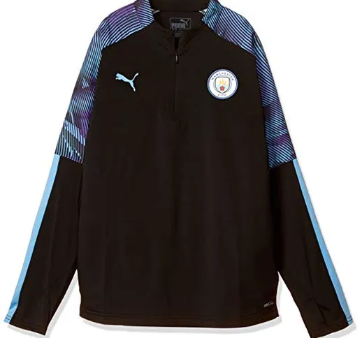 PUMA 2019-2020 Manchester City Half Zip Training Top (Black) - Kids