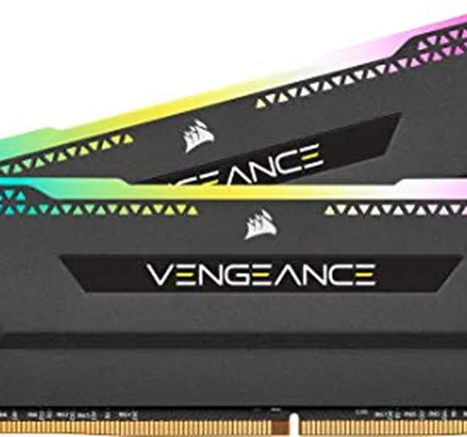 CORSAIR VENGEANCE RGB PRO SL 16GB (2x8GB) DDR4 3600 (PC4-28800) C18 1.35V Ottimizzato per...