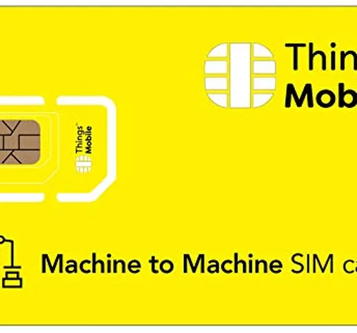 SIM M2M con copertura globale e rete multi-operatore GSM/2G/3G/4G LTE, senza costi fissi,...