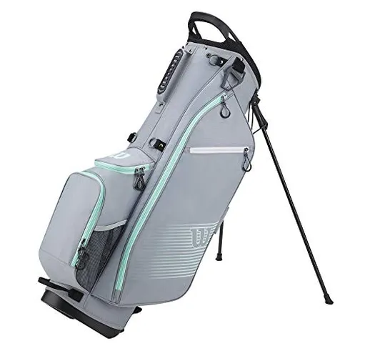 Wilson Staff - Borsa da donna, modello ProStaff 2020, colore: Grigio/Bianco