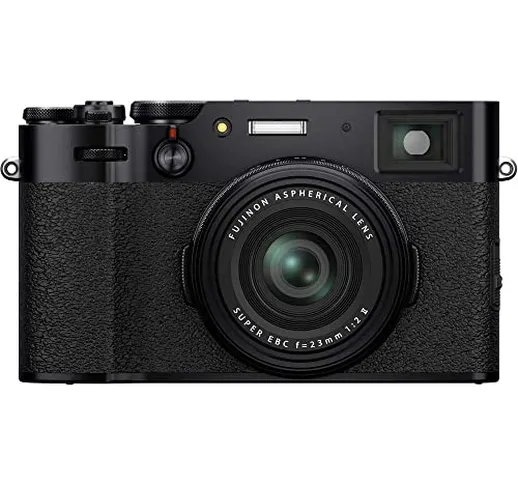 Fujifilm X100V Fotocamera Digitale Compatta 26Mp, Sensore X-Trans Cmos 4, Obbiettivo 23 mm...