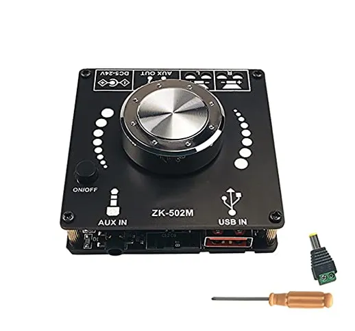 DollaTek ZK-502M Audio Mini 2.0 Stereo 50W + 50W Modulo amplificatore digitale bluetooth 5...