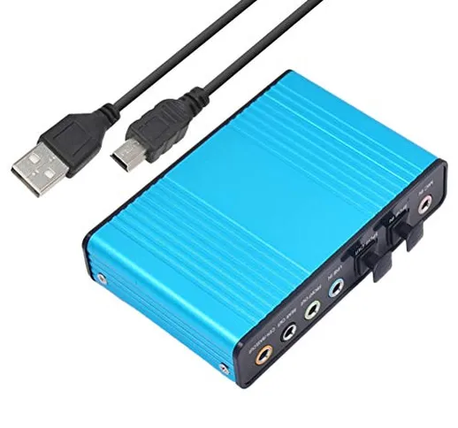 SUPVOX Scheda Audio USB Scheda Audio USB in Fibra Ottica Professionale 5.1 7.1 Traccia Aud...