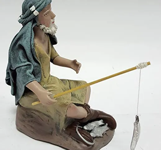 Arte Presepe Pastore Pescatore per Figure 14 cm