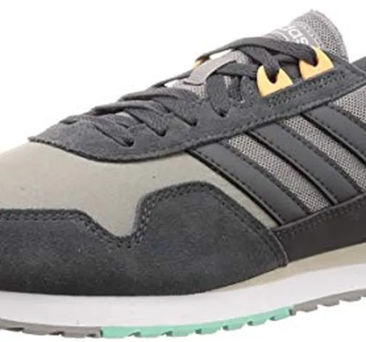 adidas 8k 2020, Scarpe da Corsa Uomo, Dove Grigio/Grigio Sei/Glow Arancio, 48 EU