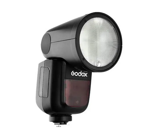 Godox V1-S TTL Flash Speedlite con supporto per batteria al litio Panasonic 18650 per 480...