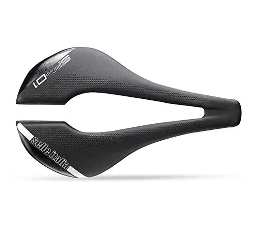 Selle Italia - Sella Bici da Corsa SP-01 Boost Superflow, Rail Ti 316 Tubo Ø7, Sella Corta...