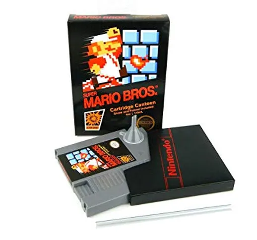 Nintendo Super Mario Bros NES Cartridge Flask | Licensed Merchandise 5oz